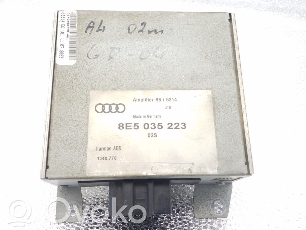 Audi A4 S4 B6 8E 8H Vahvistin 
