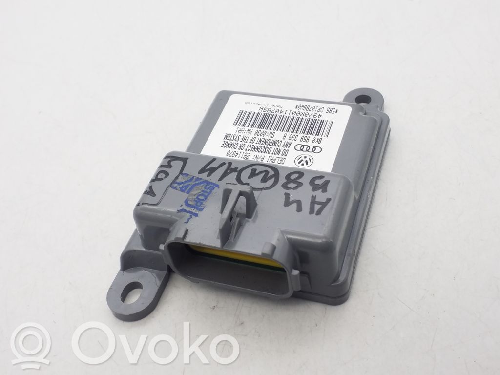 Audi A4 S4 B8 8K Module de commande de siège 