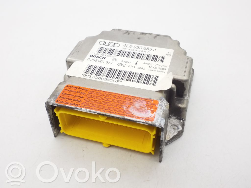 Audi A8 S8 D3 4E Airbag control unit/module 