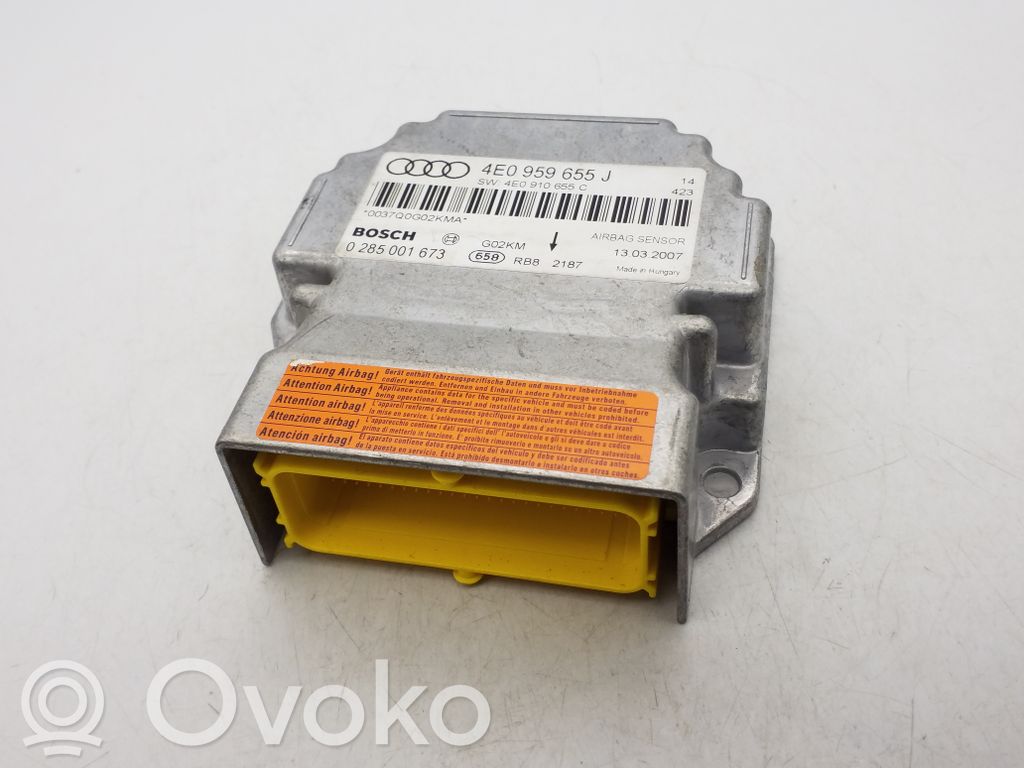 Audi A8 S8 D3 4E Airbag control unit/module 