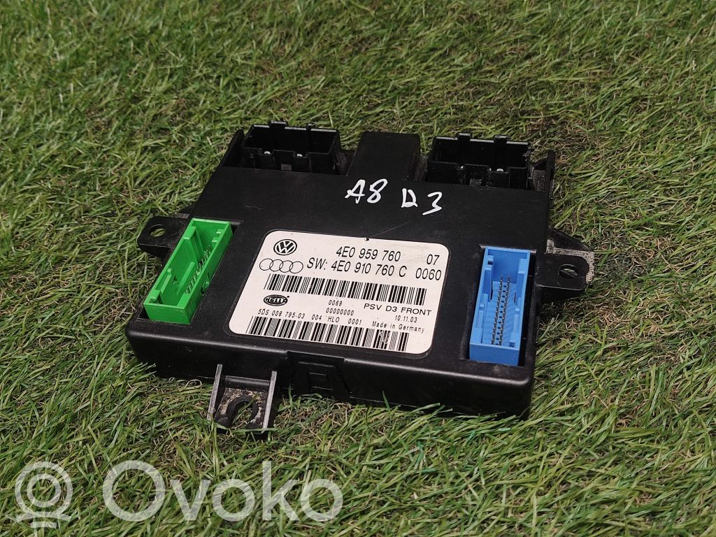 Audi A8 S8 D3 4E Module de commande de siège 