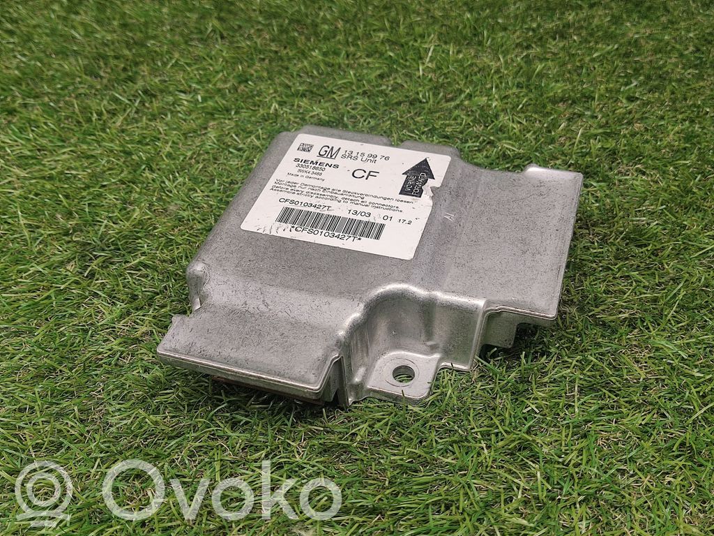 Opel Vectra C Airbag control unit/module 