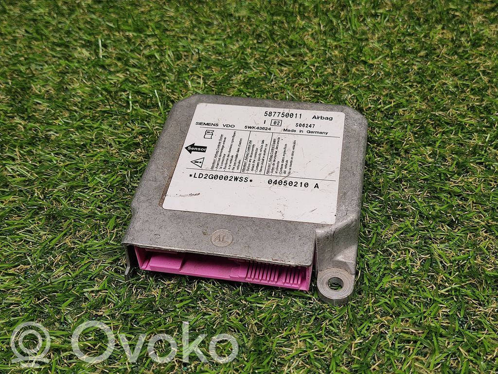 Airbag control unit/module   587750011,5WK43624