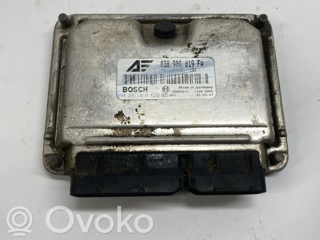 Engine control unit/module   038906019FA,28SA4849,0281000629