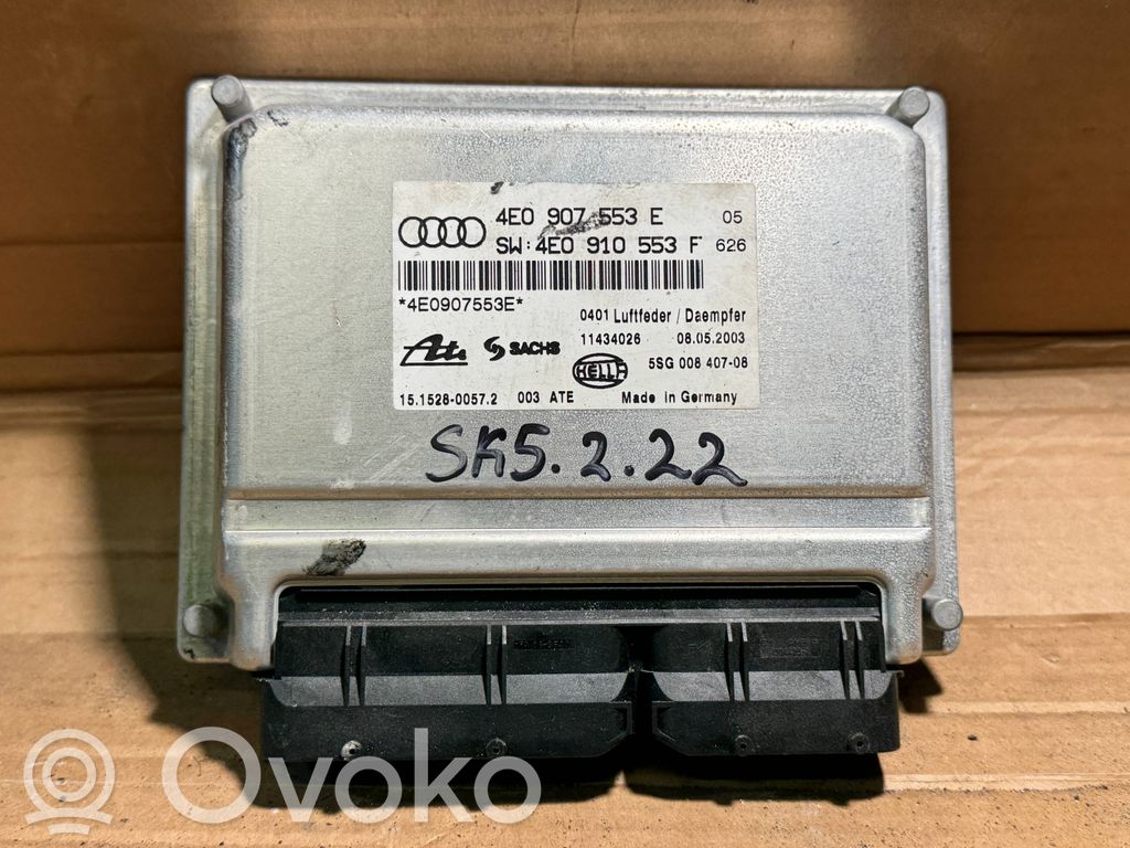 Module de commande suspension   4E0910553F,4E0907553E