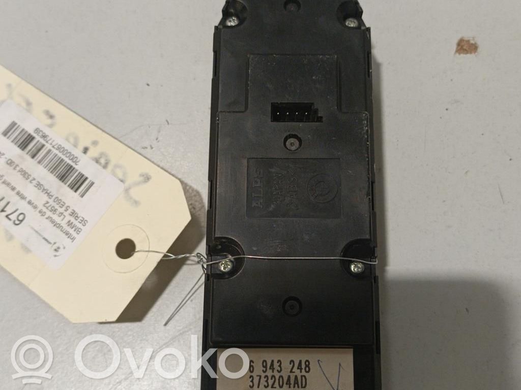 BMW 5 E60 E61 Interruptor del elevalunas eléctrico 