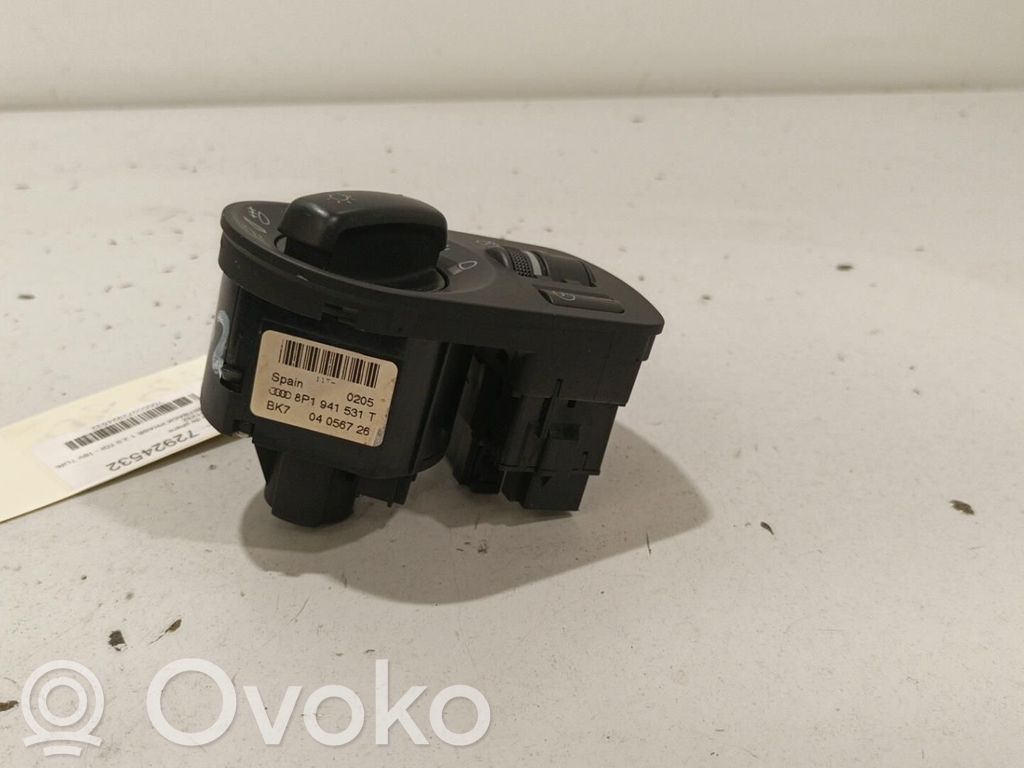 Audi A3 S3 A3 Sportback 8P Interruptor de luz 