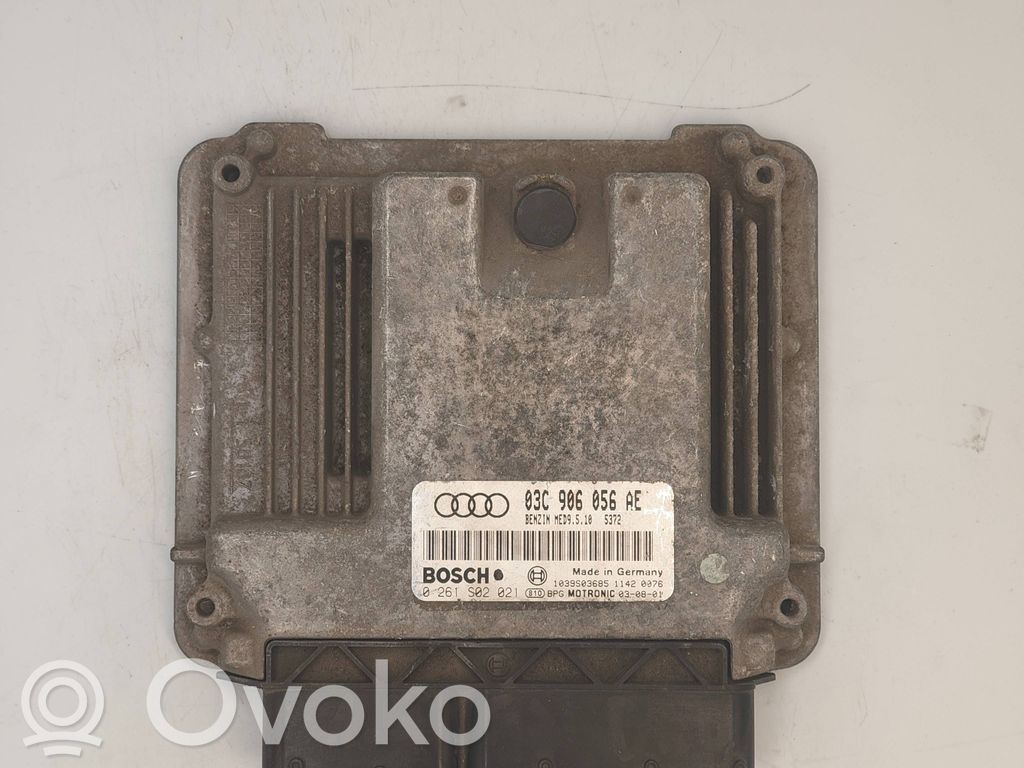 Audi A3 S3 8P Komputer / Sterownik ECU i komplet kluczy 
