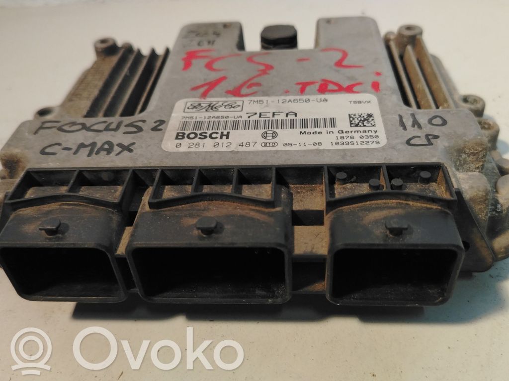 Unidad de control/módulo del motor   0281012487,7M5112A650UA