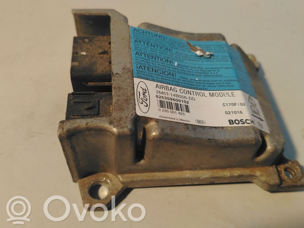 Unidad de control/módulo del Airbag   2M5T14B056DD,0285001425,625359600102