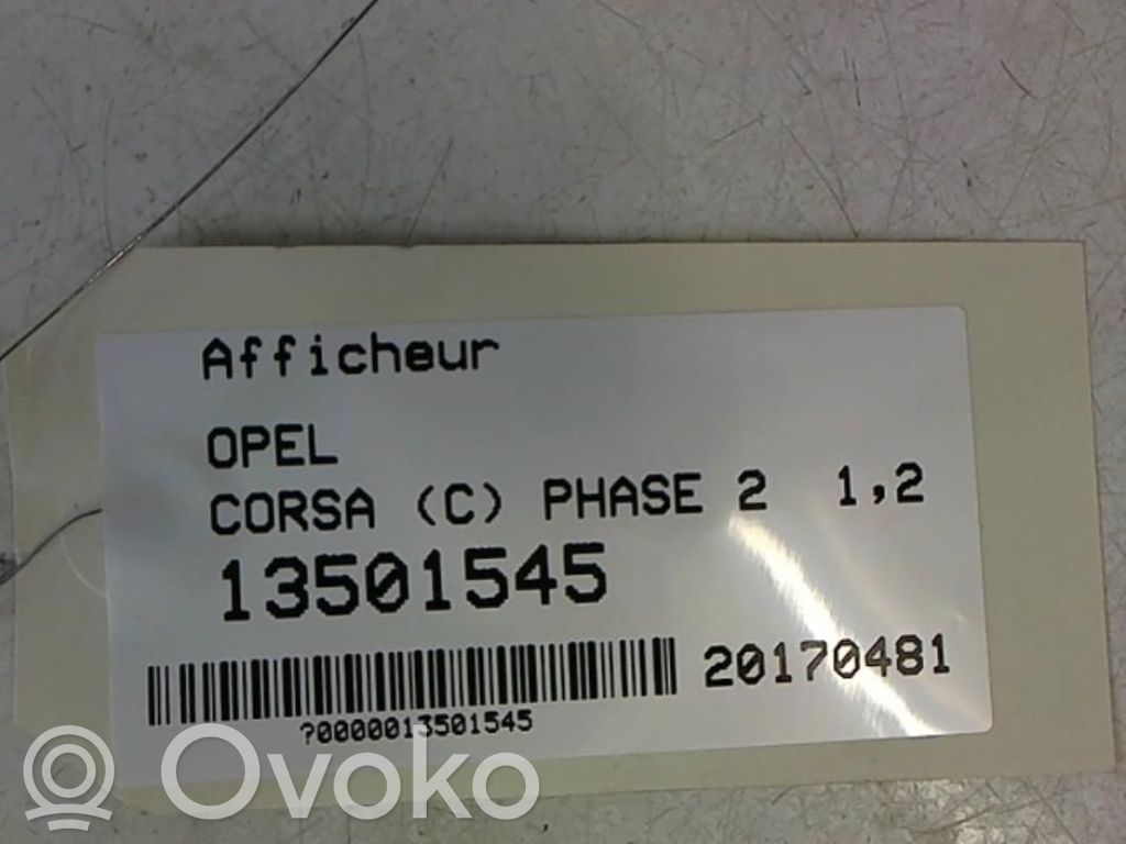 Opel Corsa C Screen/display/small screen 