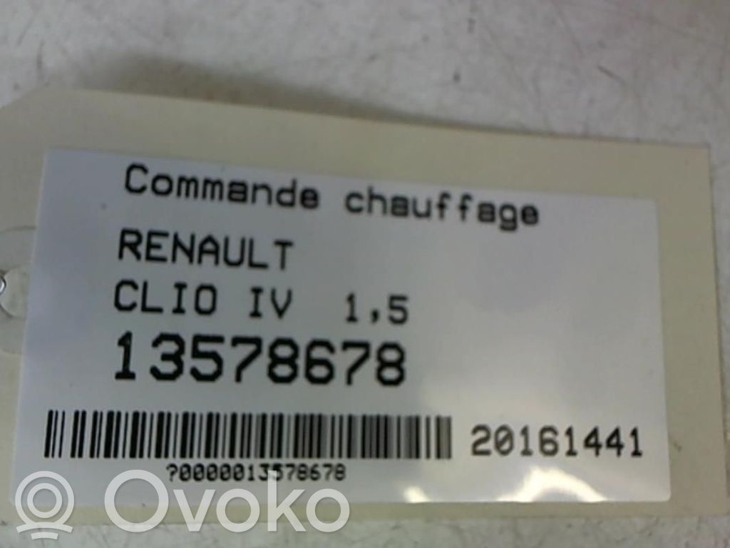 Renault Clio IV Climate control unit 