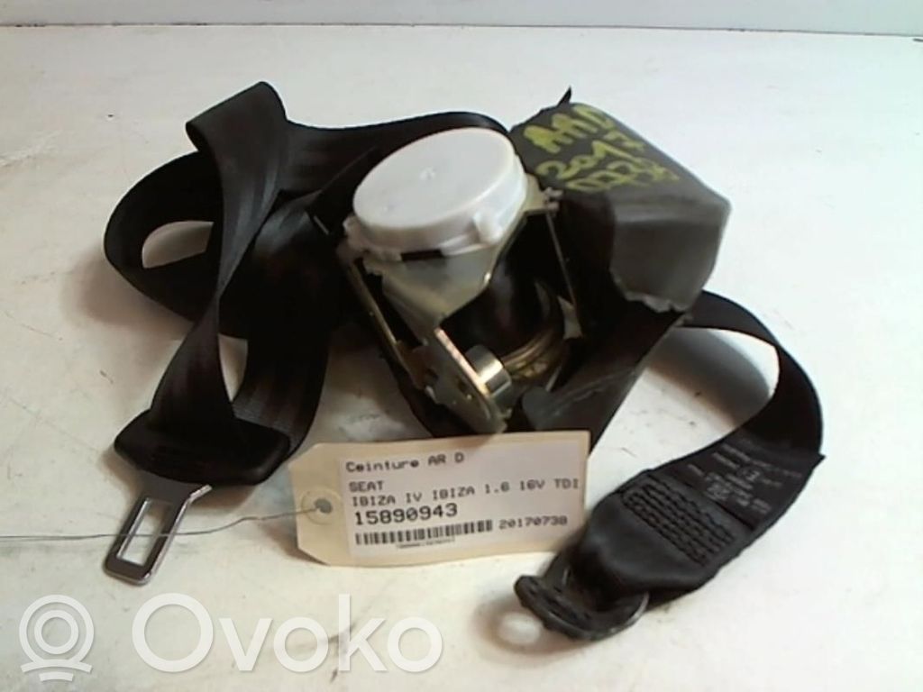 Pas bezpieczeństwa fotela tylnego   6J0857805ARAA