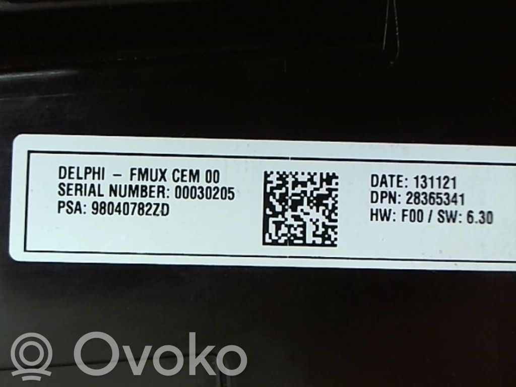 Citroen C4 II Climate control unit 