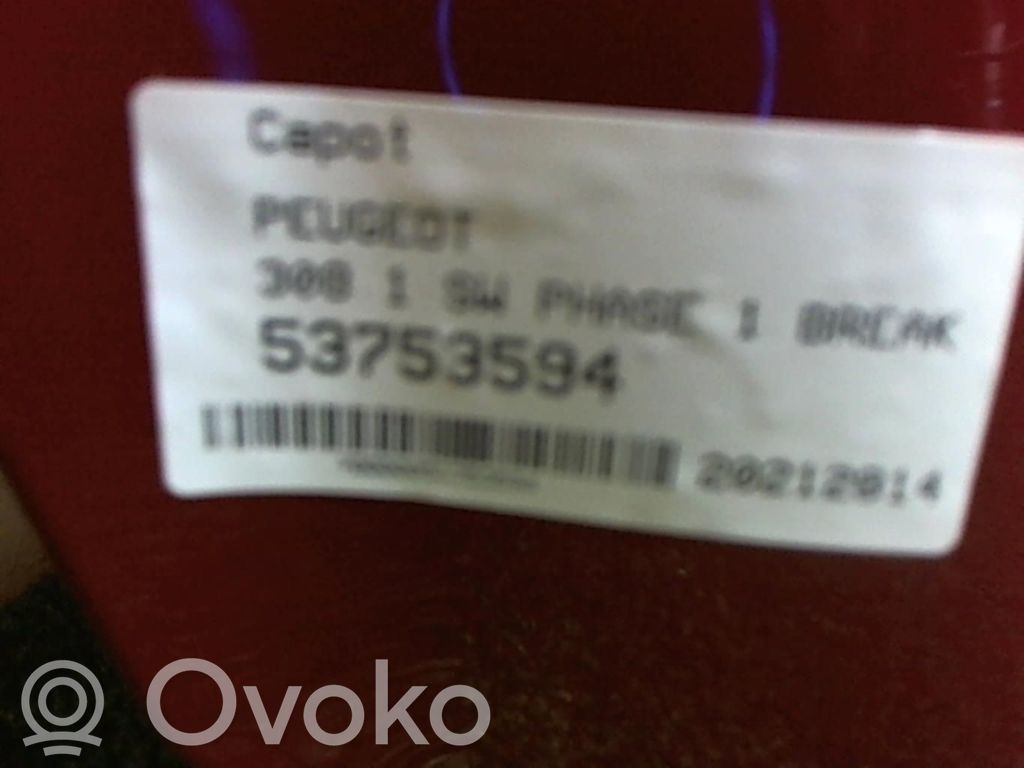 Peugeot 308 Engine bonnet/hood 