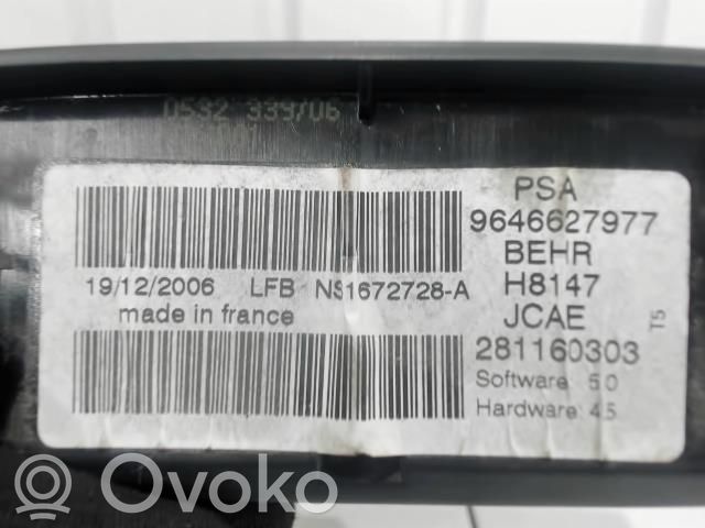 Peugeot 307 Climate control unit 