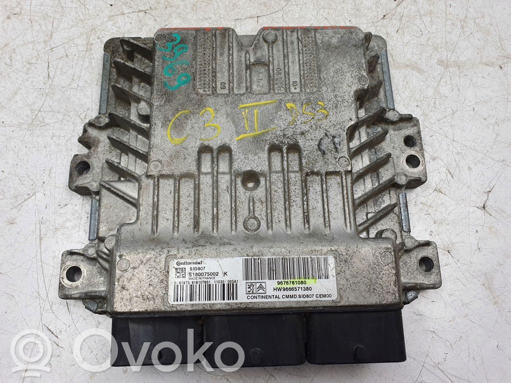 Engine control unit/module   S180075002,9676761080,S180075002K