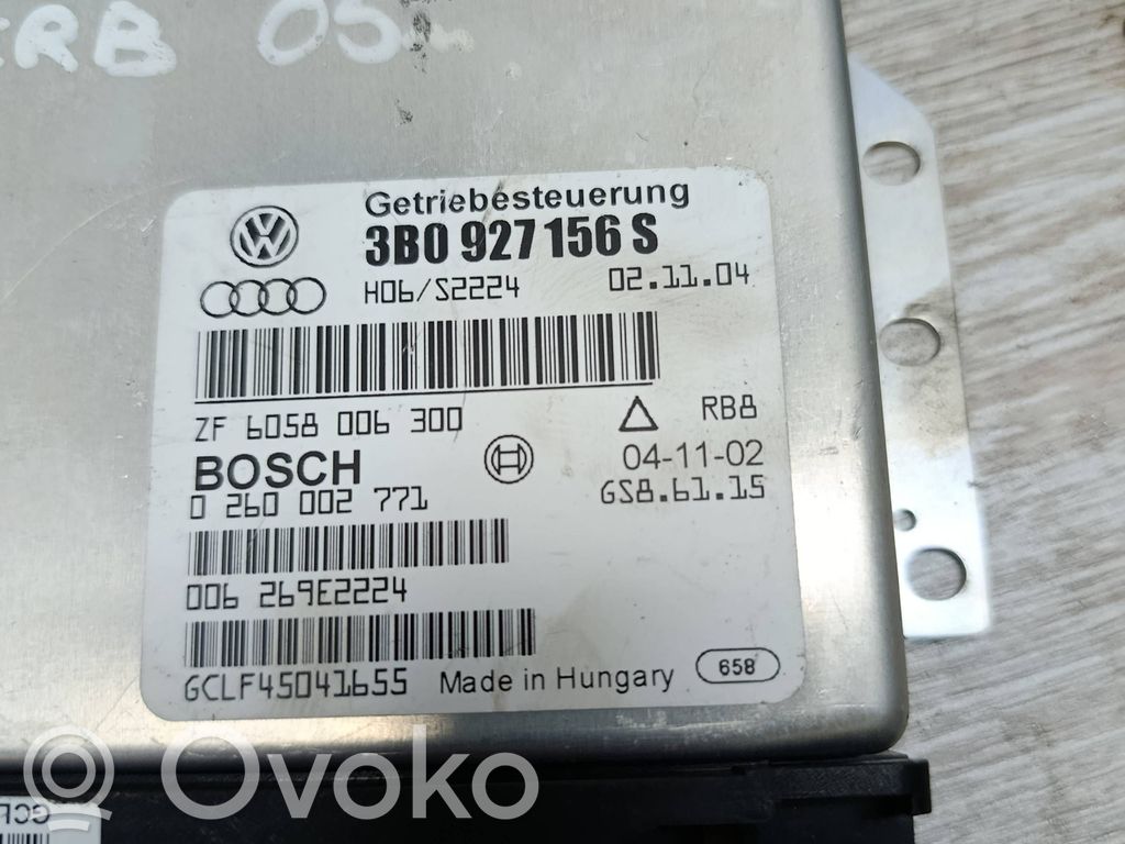 Gearbox control unit/module   3B0927156S,0260002771,ZF6058006300