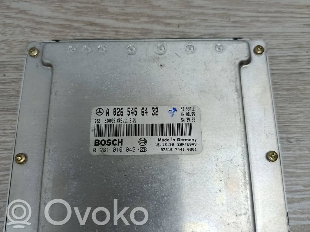 Engine control unit/module   A0265456432,28RTE643,0281010042