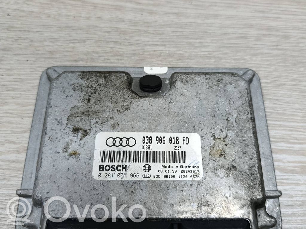 Engine control unit/module   038906018FD,28SA3917,0281001966