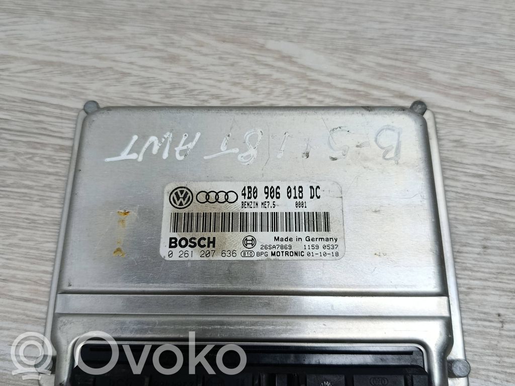 Engine control unit/module   4B0906018DC,26SA7869,0261207636