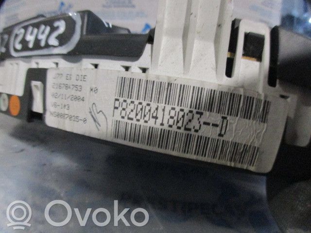 Speedometer (instrument cluster)   8200418023D,KM