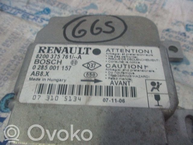 Unidad de control/módulo del Airbag   8200375761A