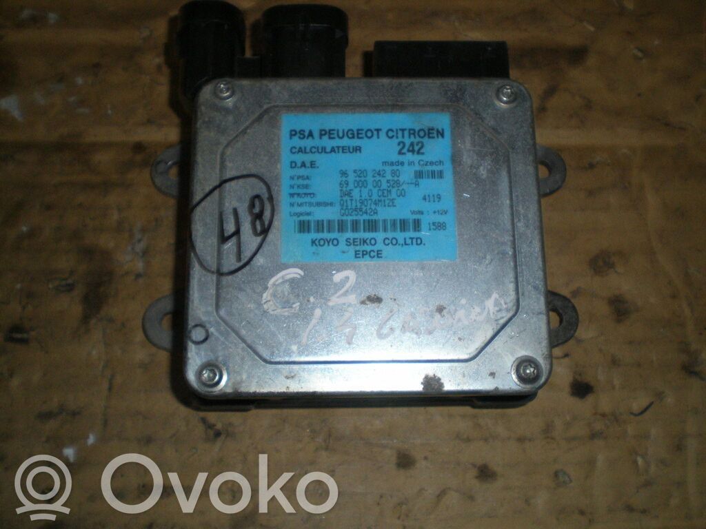 Unidad de control/módulo de la dirección asistida   9652024280,DIRECAO