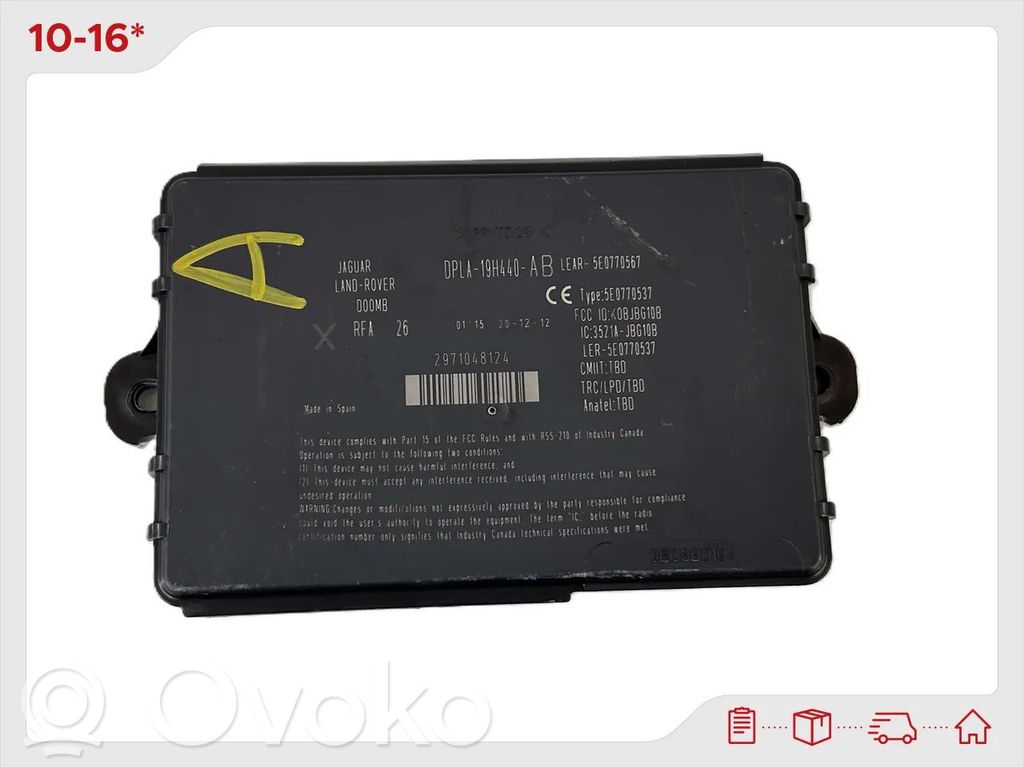 Jaguar XF Centralina/modulo keyless go 