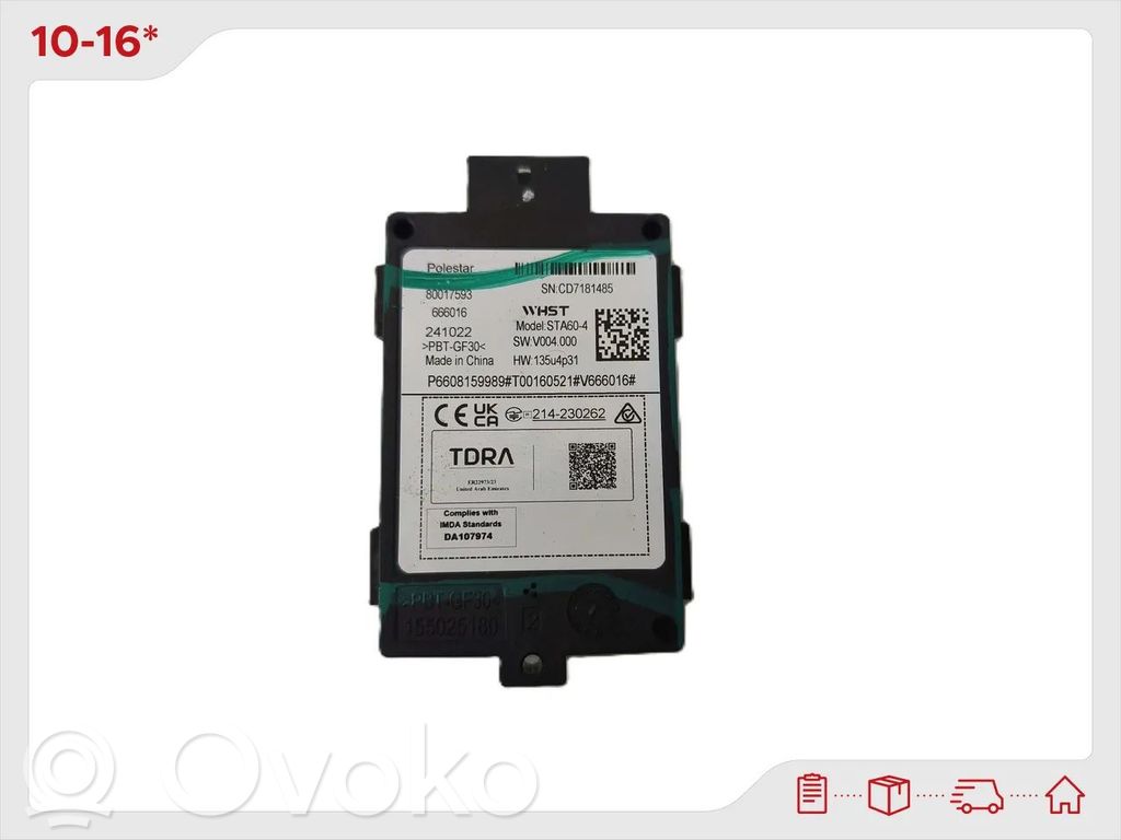 Unidad de control/módulo de alarma   80017593,6608159989