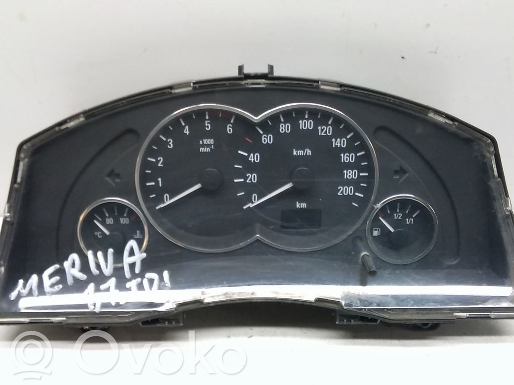 Opel Meriva A Speedometer (instrument cluster) 