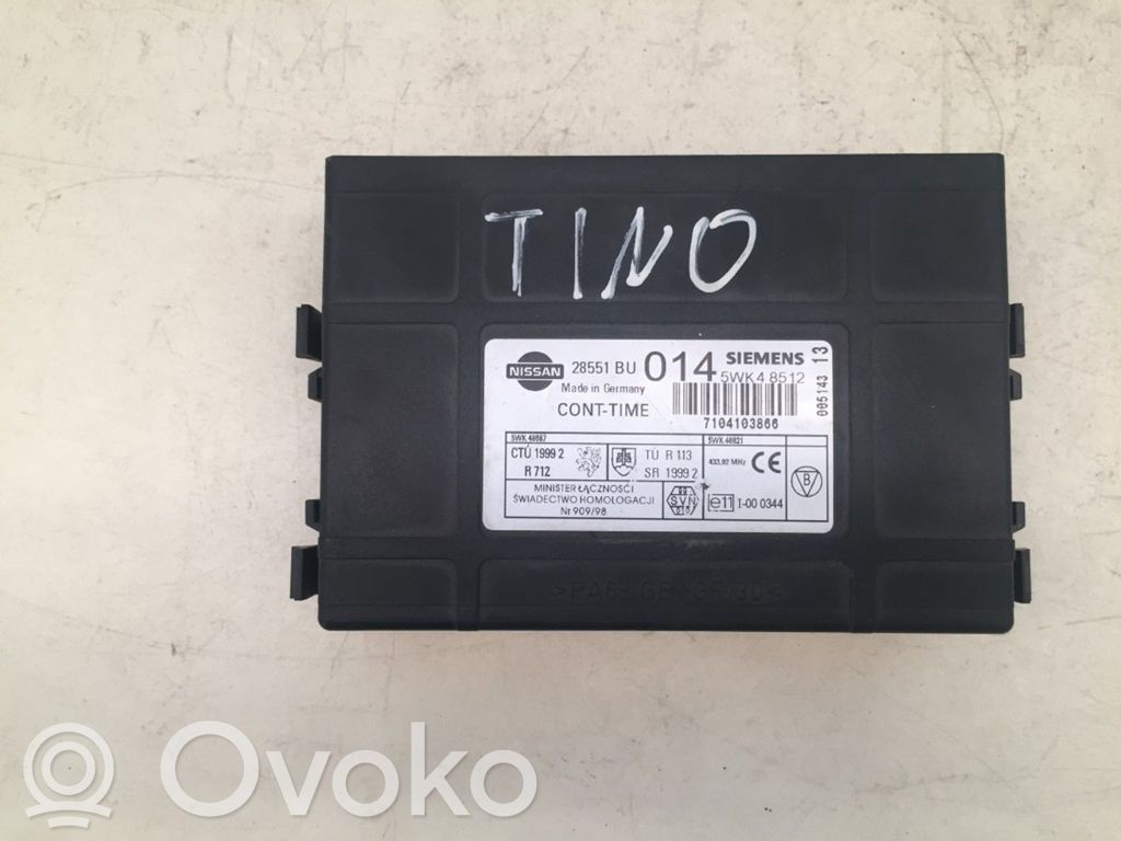 Nissan Almera Tino Moduł / Sterownik komfortu 