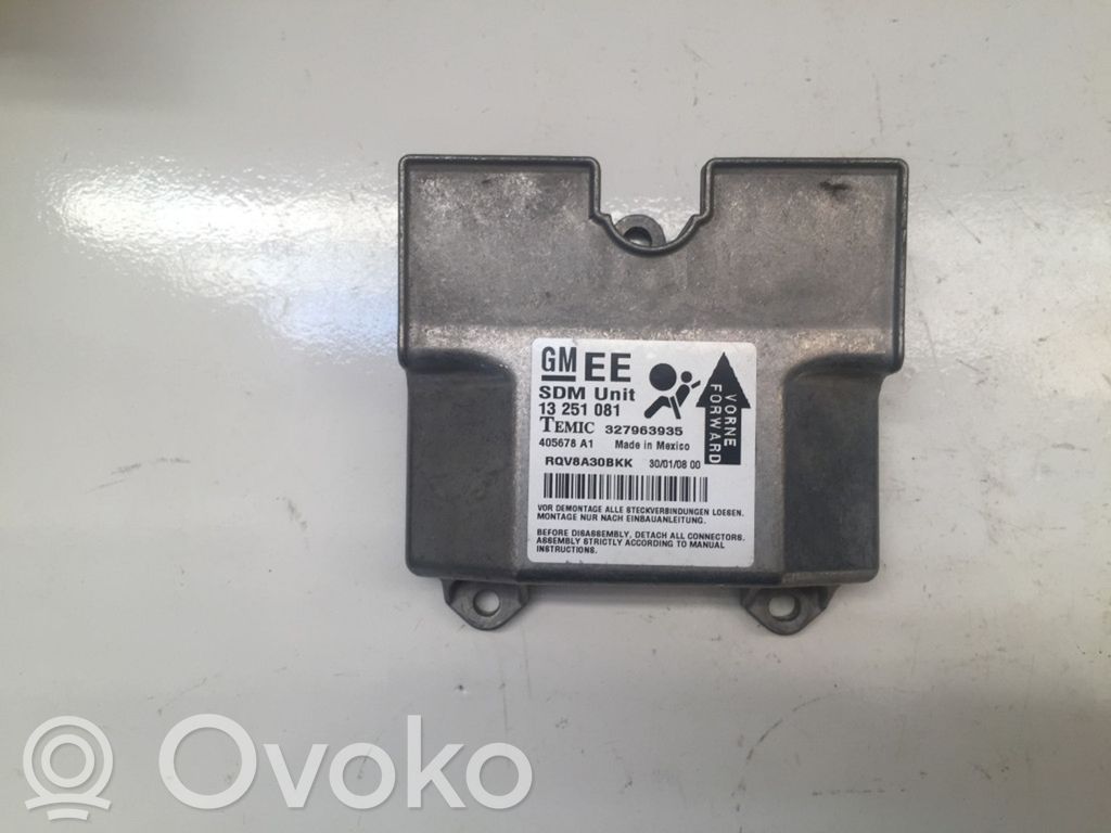 Opel Astra H Airbag control unit/module 