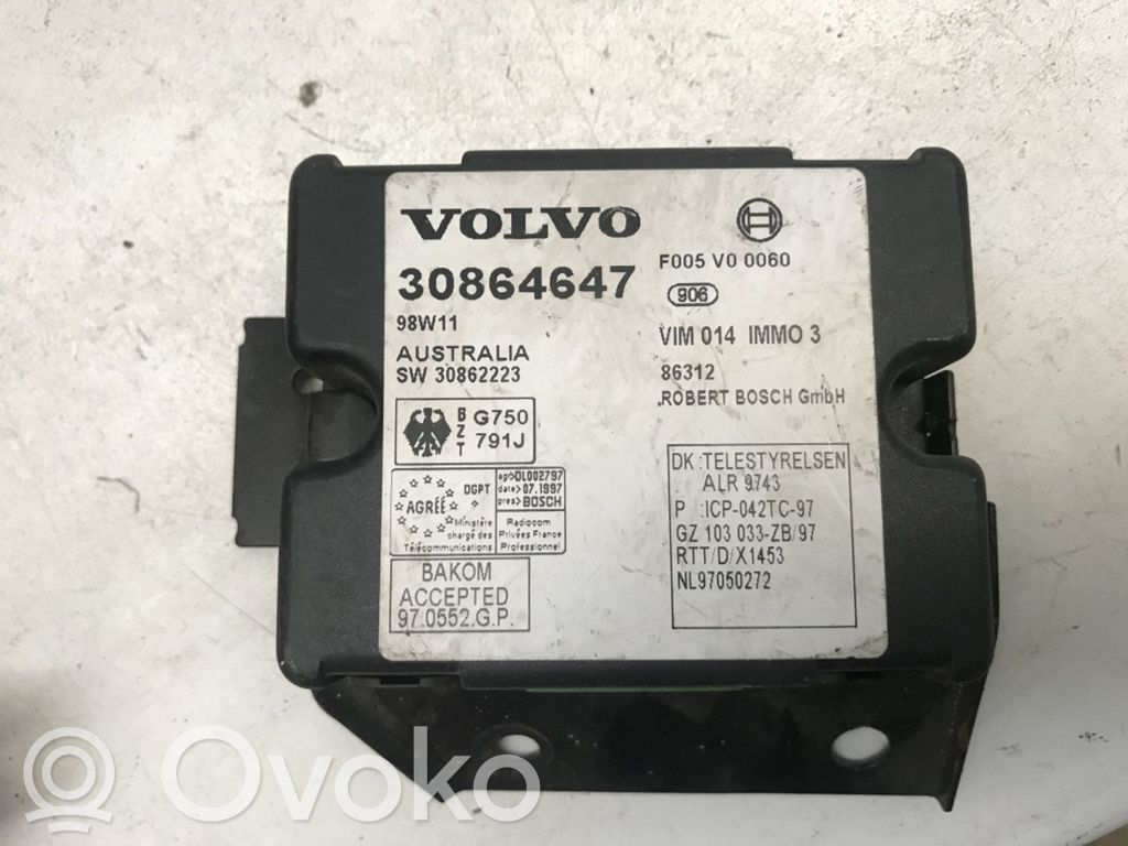 Volvo S40, V40 Immobilizer control unit/module 