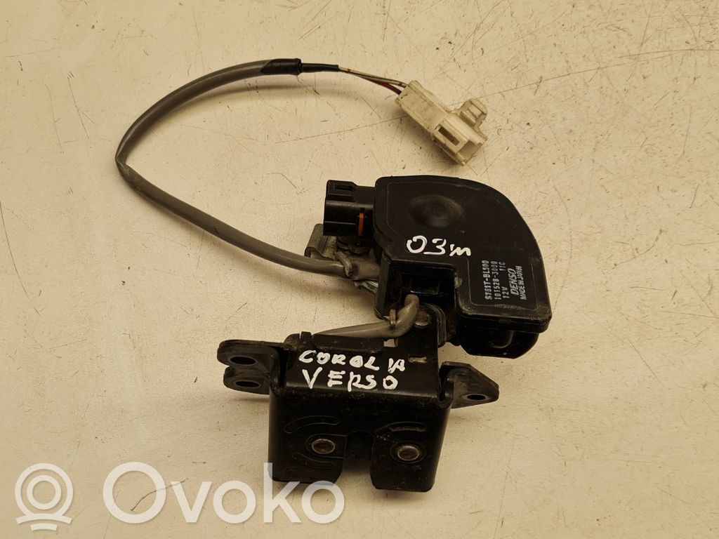 Toyota Corolla Verso E121 Tailgate/trunk/boot lock/catch/latch 