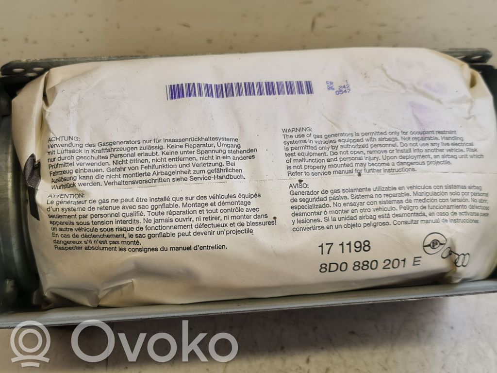 Audi A4 S4 B5 8D Airbag del pasajero 
