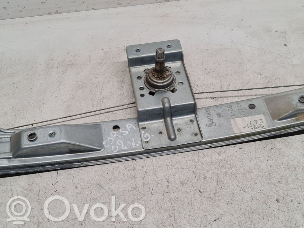 Opel Corsa D Regulador manual de la ventanilla trasera 