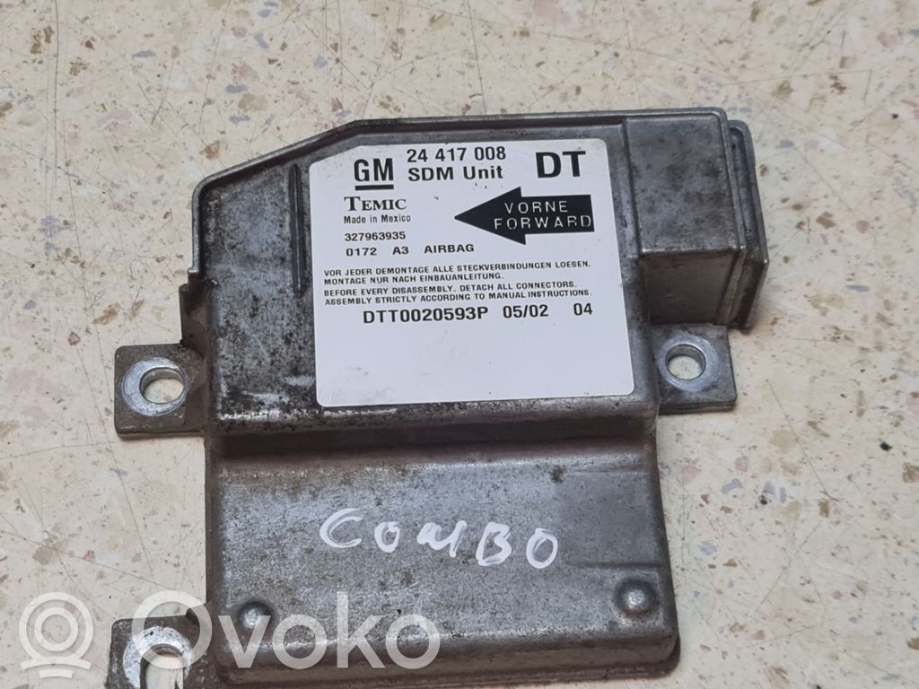 Opel Combo C Airbag control unit/module 