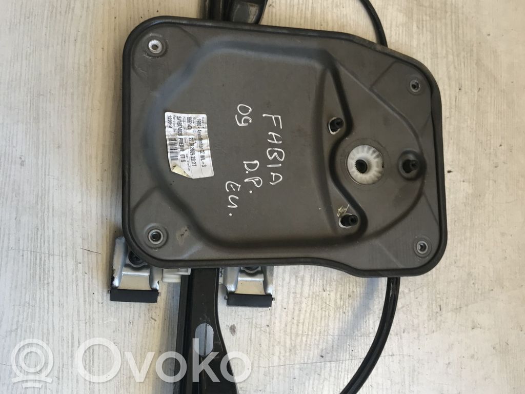 Skoda Fabia Mk2 (5J) Mechanizm podnoszenia szyby przedniej bez silnika 