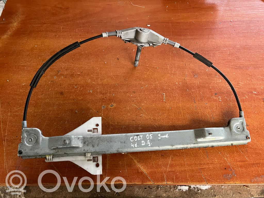 Mitsubishi Colt Regulador manual de la ventanilla trasera 