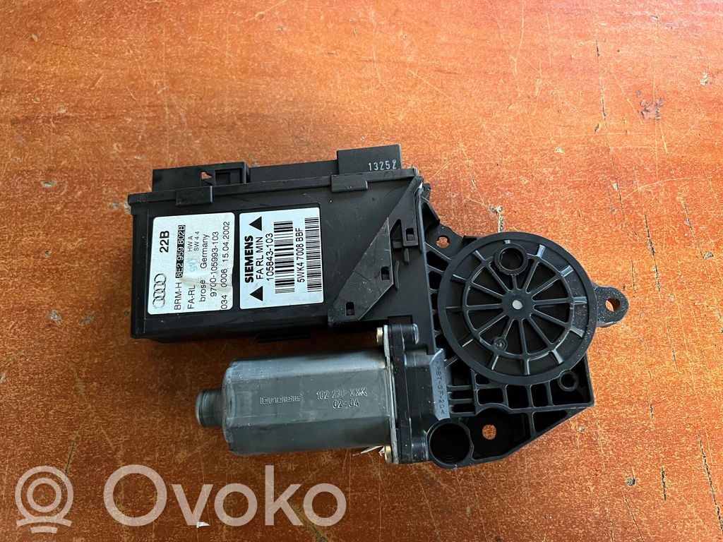 Audi A4 S4 B6 8E 8H Motor del regulador de la ventanilla de la puerta delantera 