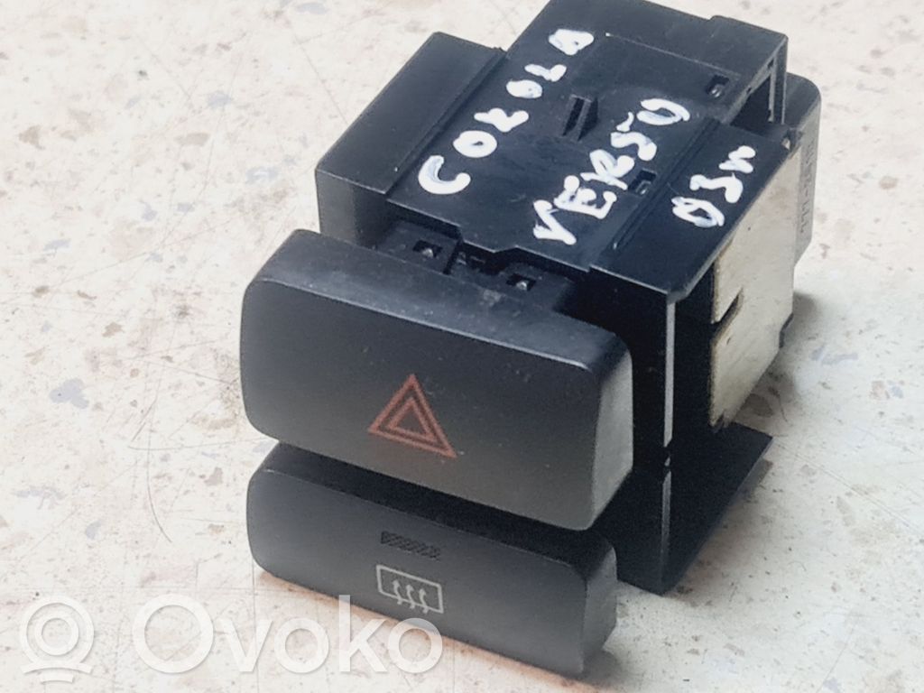 Toyota Corolla Verso E121 Hazard light switch 