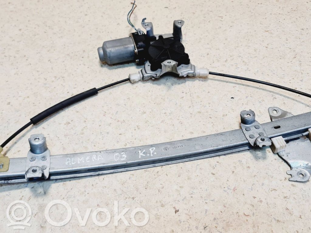 Nissan Almera N16 Silnik regulatora szyby drzwi przednich 
