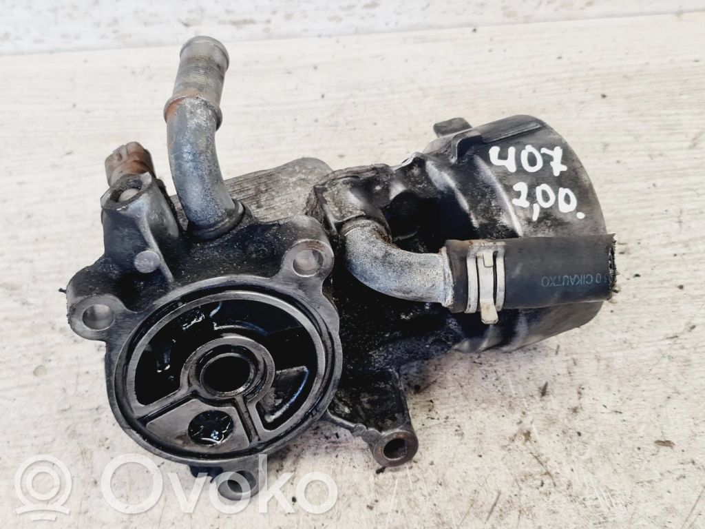 Peugeot 407 Oil filter mounting bracket 