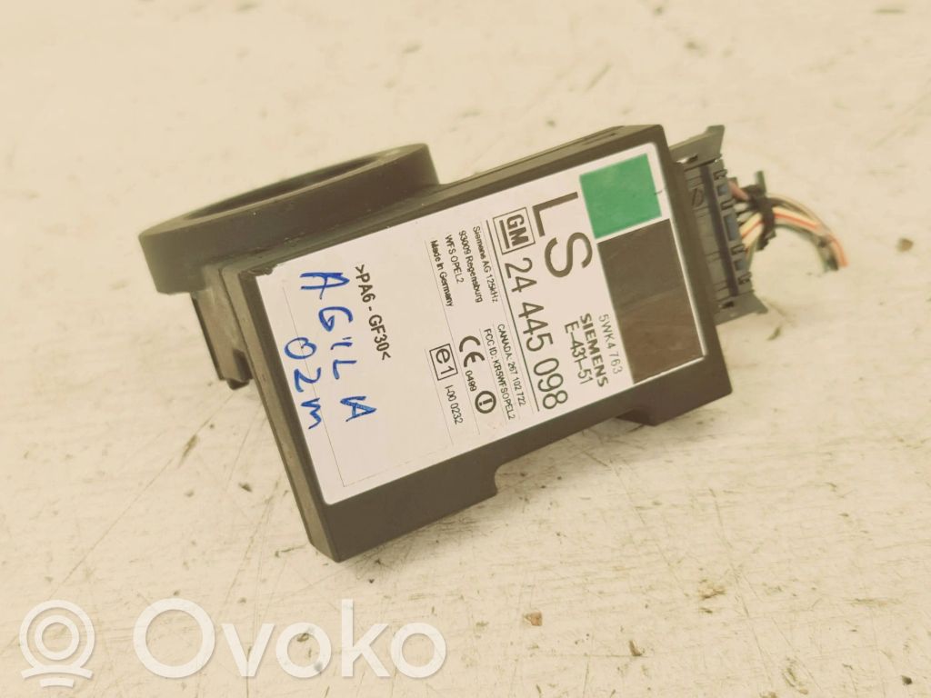 Opel Agila A Imobilaizerio skaitytuvas (antena) 