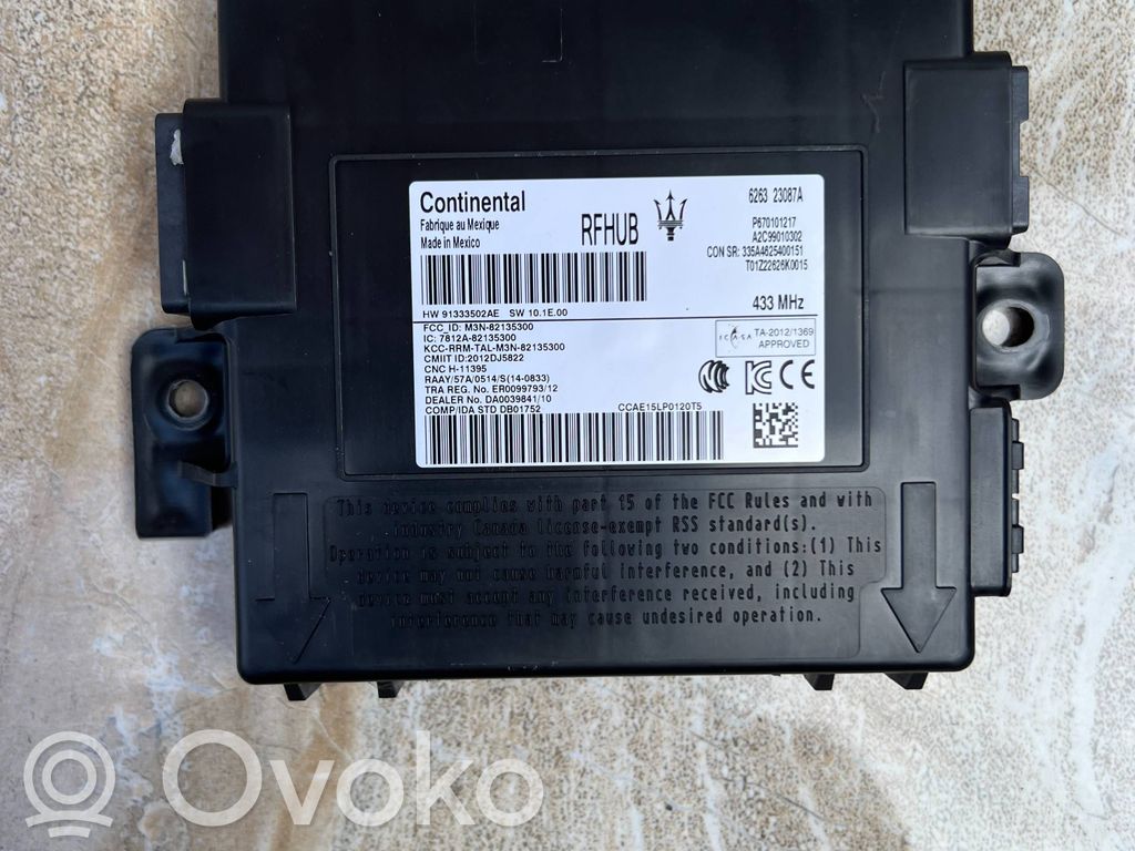 Maserati Levante Unitate/modul de control fără cheie (KESSY) 
