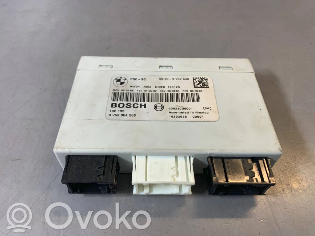 Parking PDC control unit/module   66209252638,9252638,66209225824,66206969283,66206973117,66206974023,66206982388,66206982392,66206982396,66206982403,66216947798