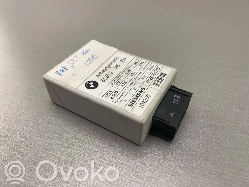 BMW 5 E60 E61 Tow bar trailer control unit/module 