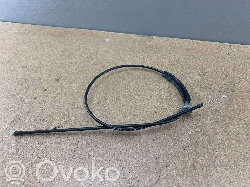 BMW 7 E65 E66 Système poignée, câble pour serrure de capot 