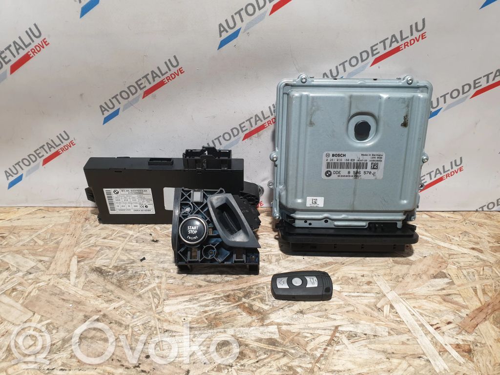 BMW X5 E70 Juego de cerradura y set ECU del motor 